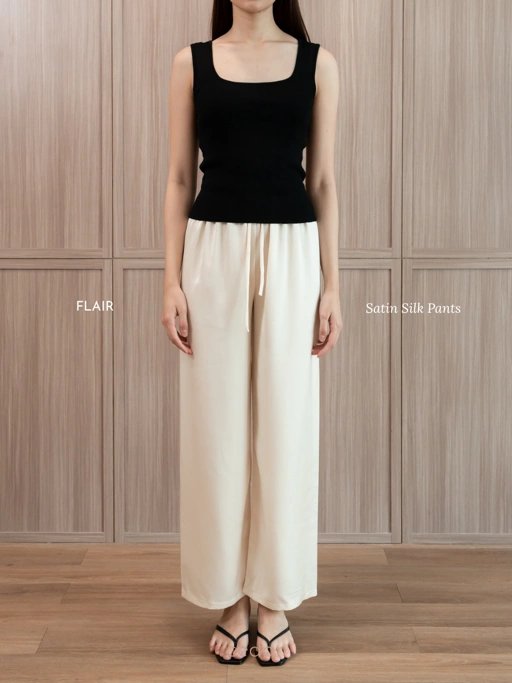 Image of Flair Satin Silk Pants