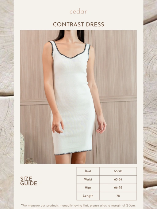 Image of Contrast Knit Dress