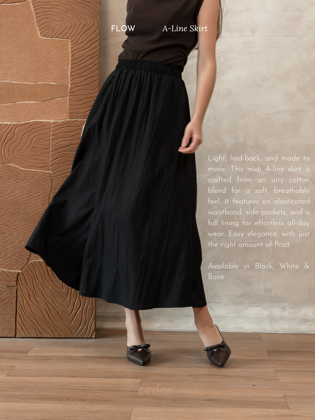 Flow A-Line Maxi Skirt