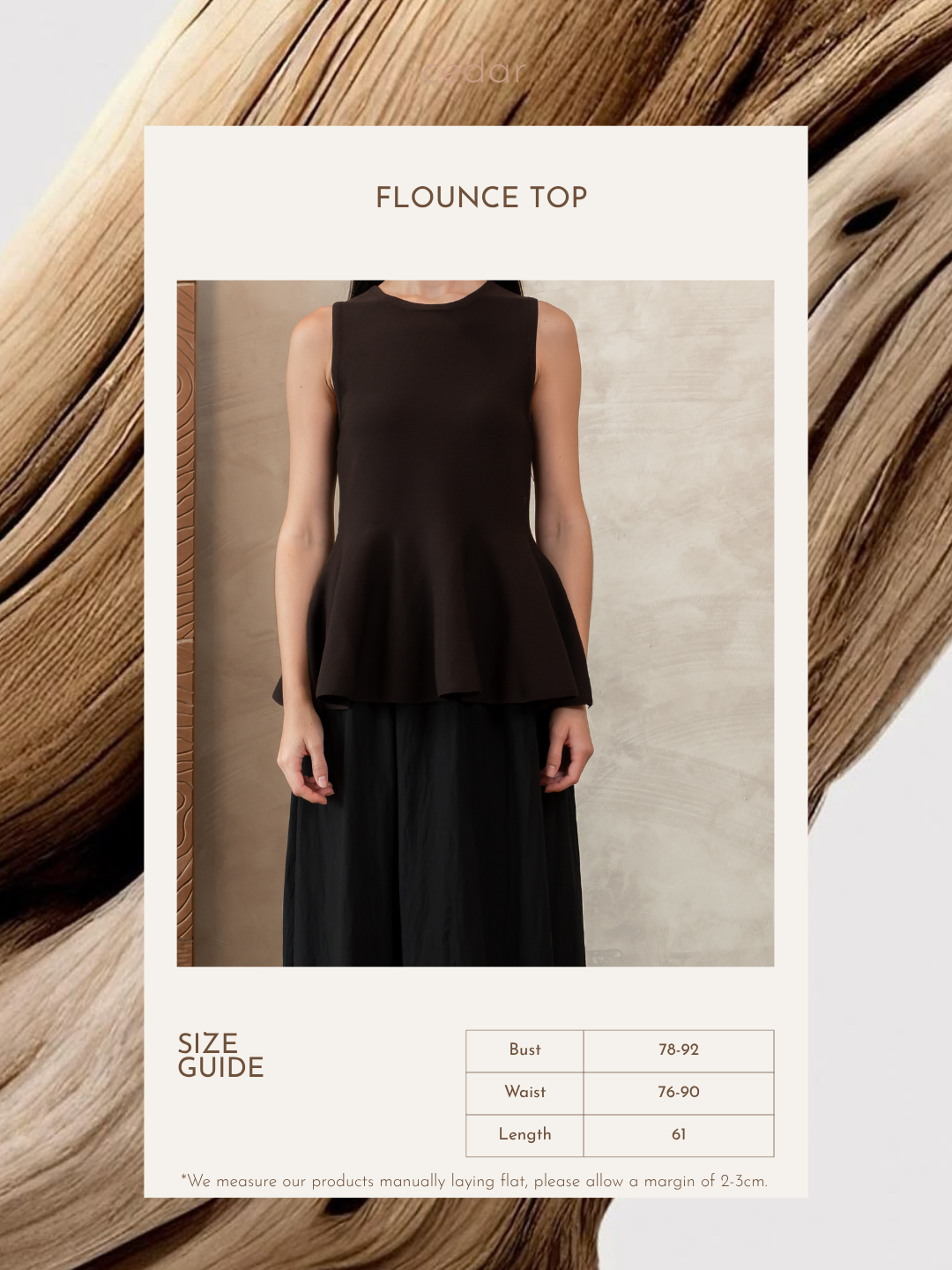 Flounce Peplum Knit Top