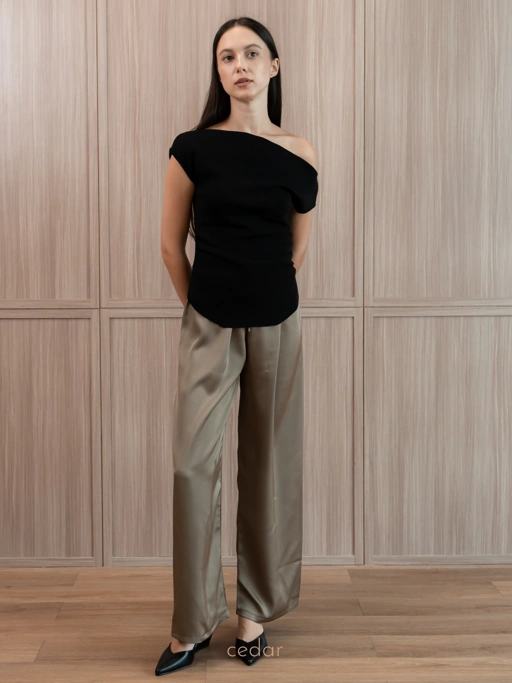 Image of Flair Satin Silk Pants