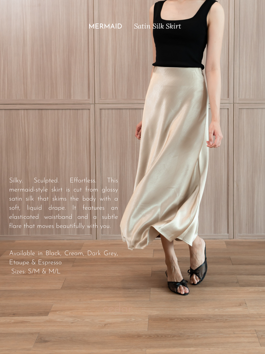 Mermaid Satin Silk Skirt