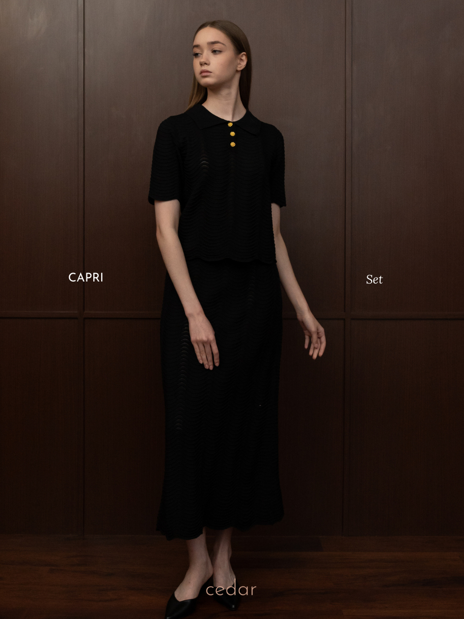 Cedar - Capri Knit Set
