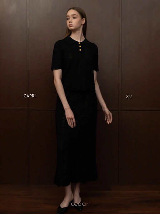 Cedar - Capri Knit Set