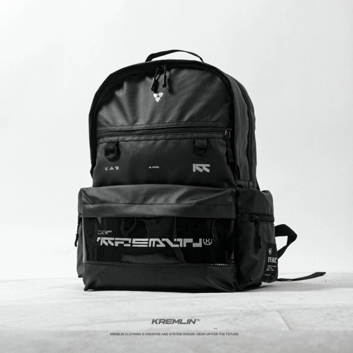 KREMLIN Tas Ransel Backpack Techwear Black - CUBIC
