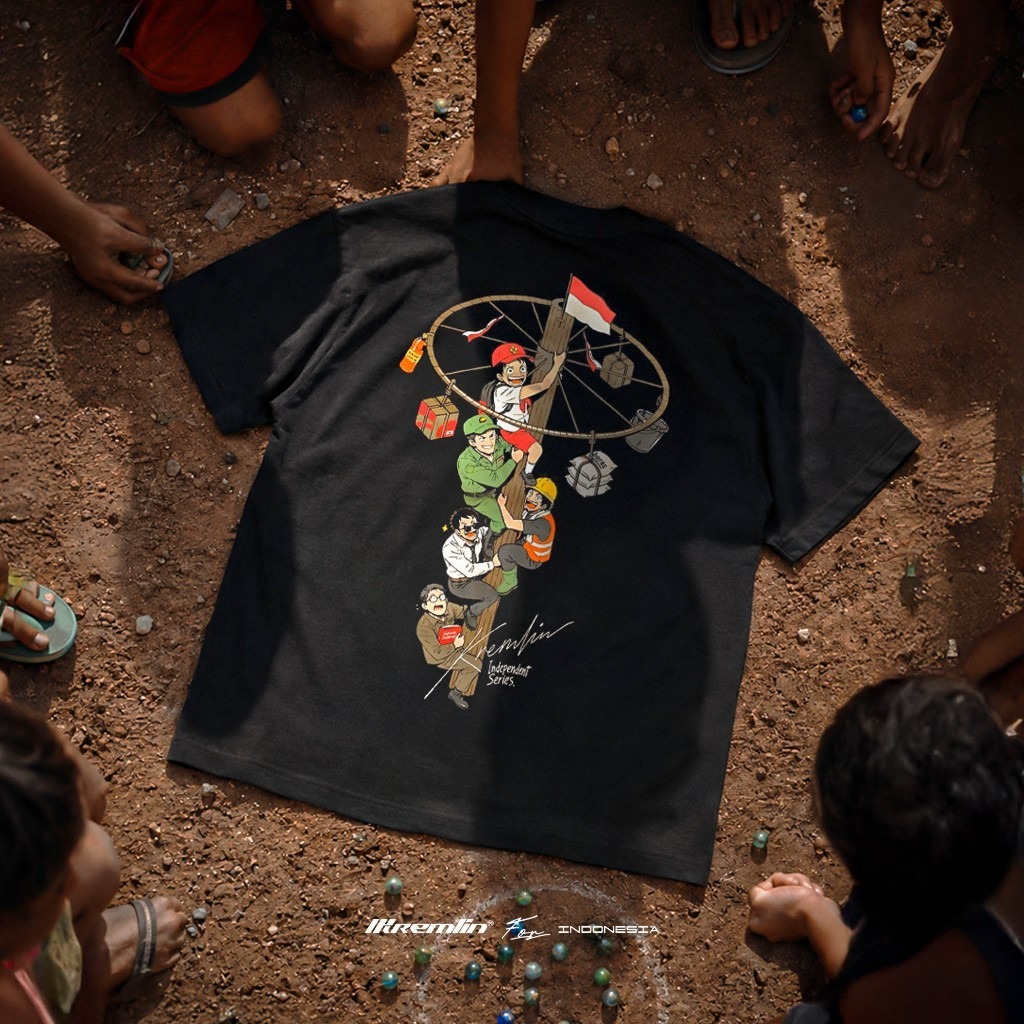KREMLIN T-shirt Limited for Indonesia series - Black - FONDASI