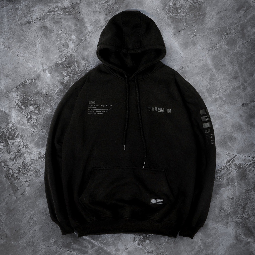 KREMLIN Pullover Hoodie Black HD - Oya Gakusei