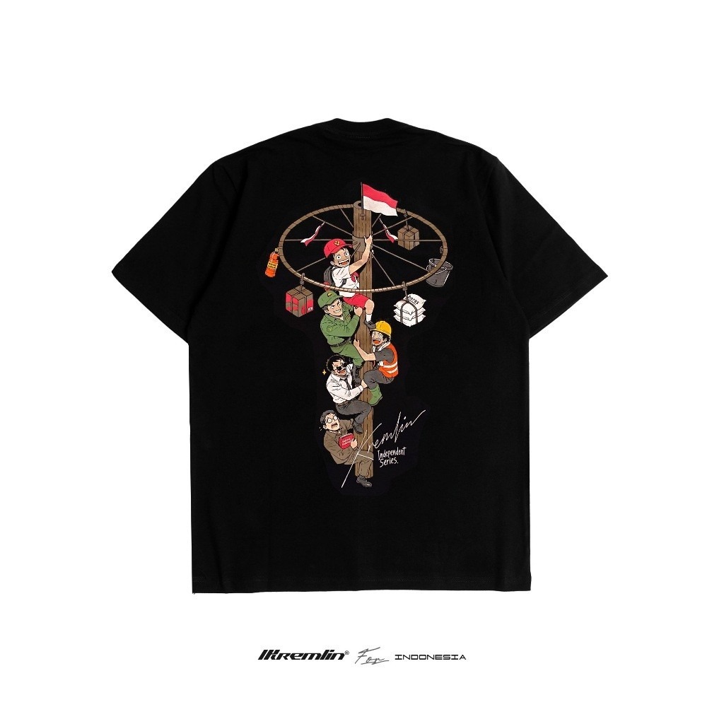 KREMLIN T-shirt Limited for Indonesia series - Black - FONDASI
