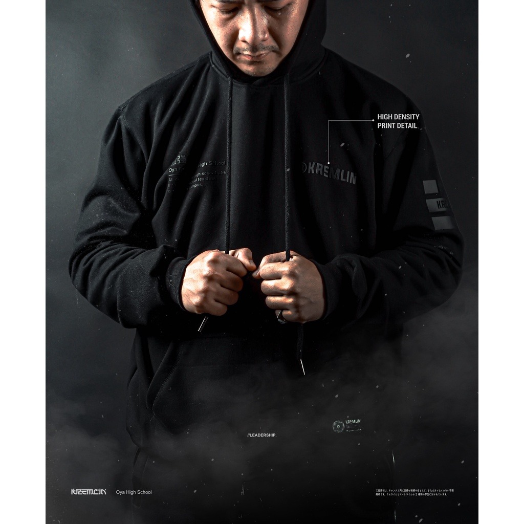 KREMLIN Pullover Hoodie Black HD - Oya Gakusei