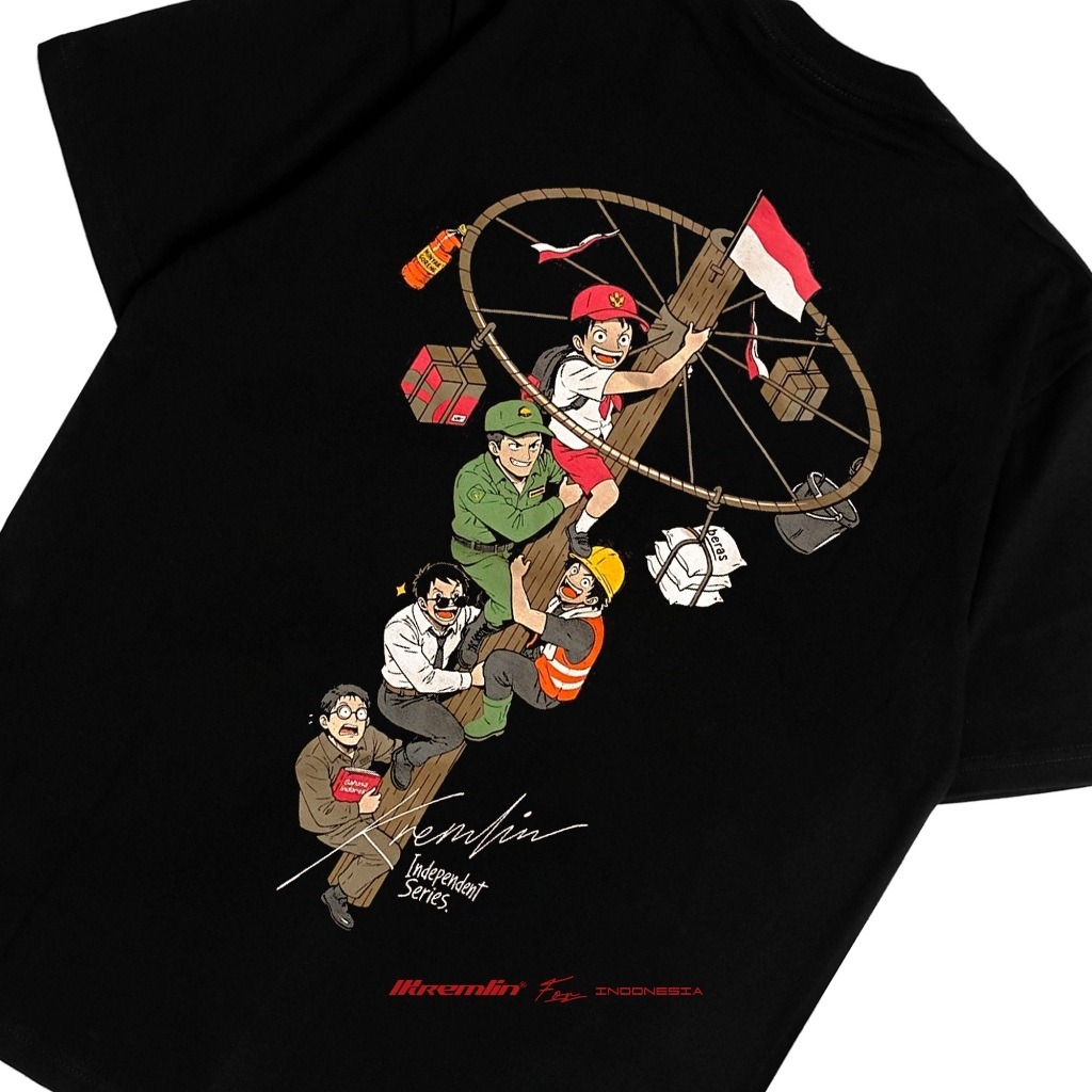 KREMLIN T-shirt Limited for Indonesia series - Black - FONDASI