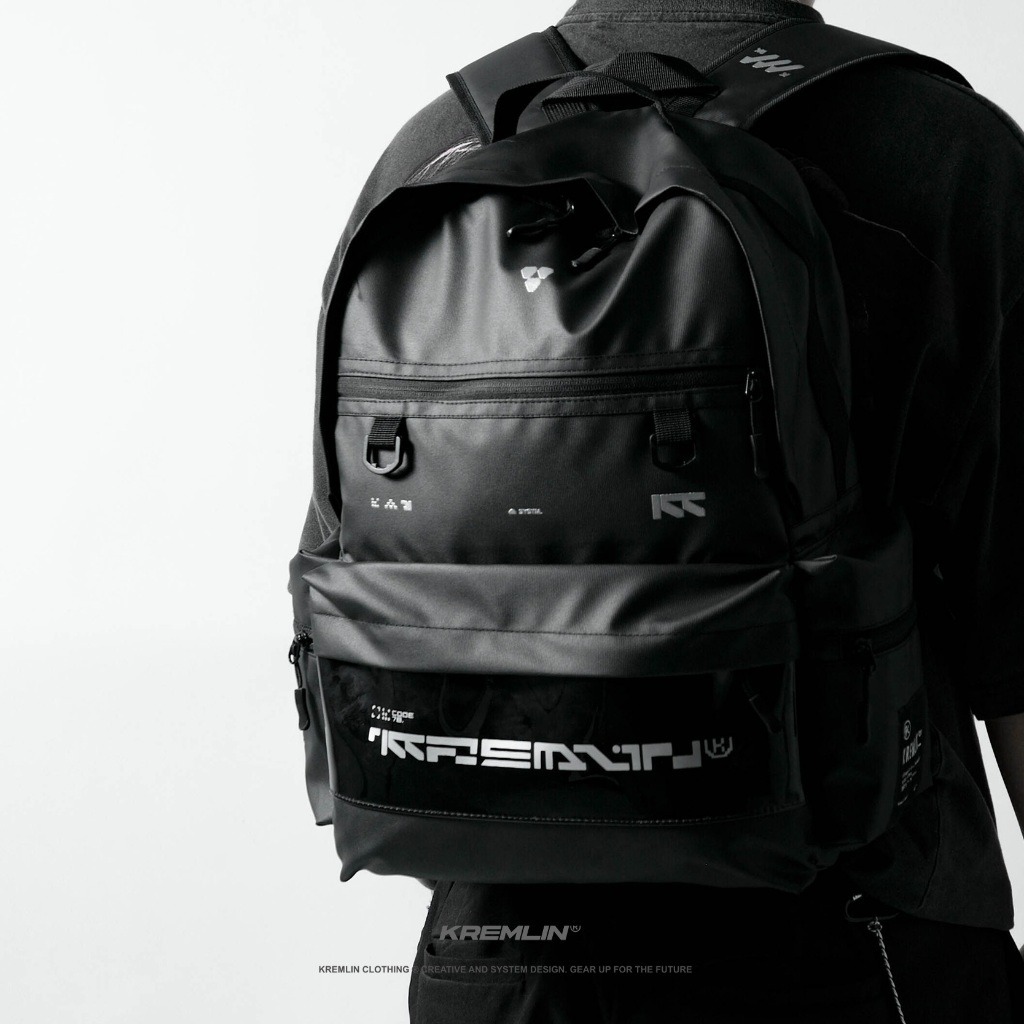 KREMLIN Tas Ransel Backpack Techwear Black - CUBIC