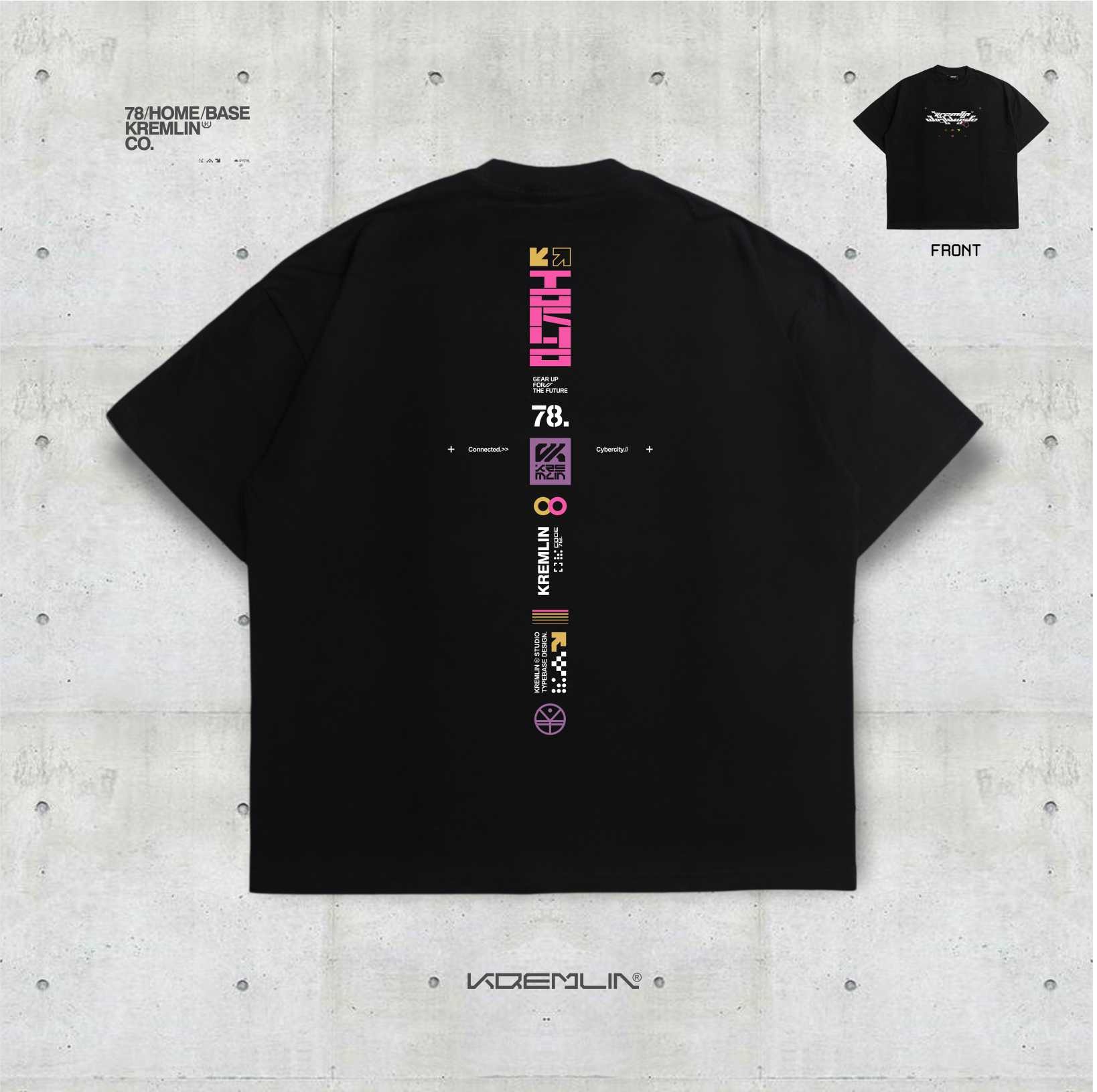 KREMLIN T-Shirt Oversized Relaxed Fit Black - Akiba