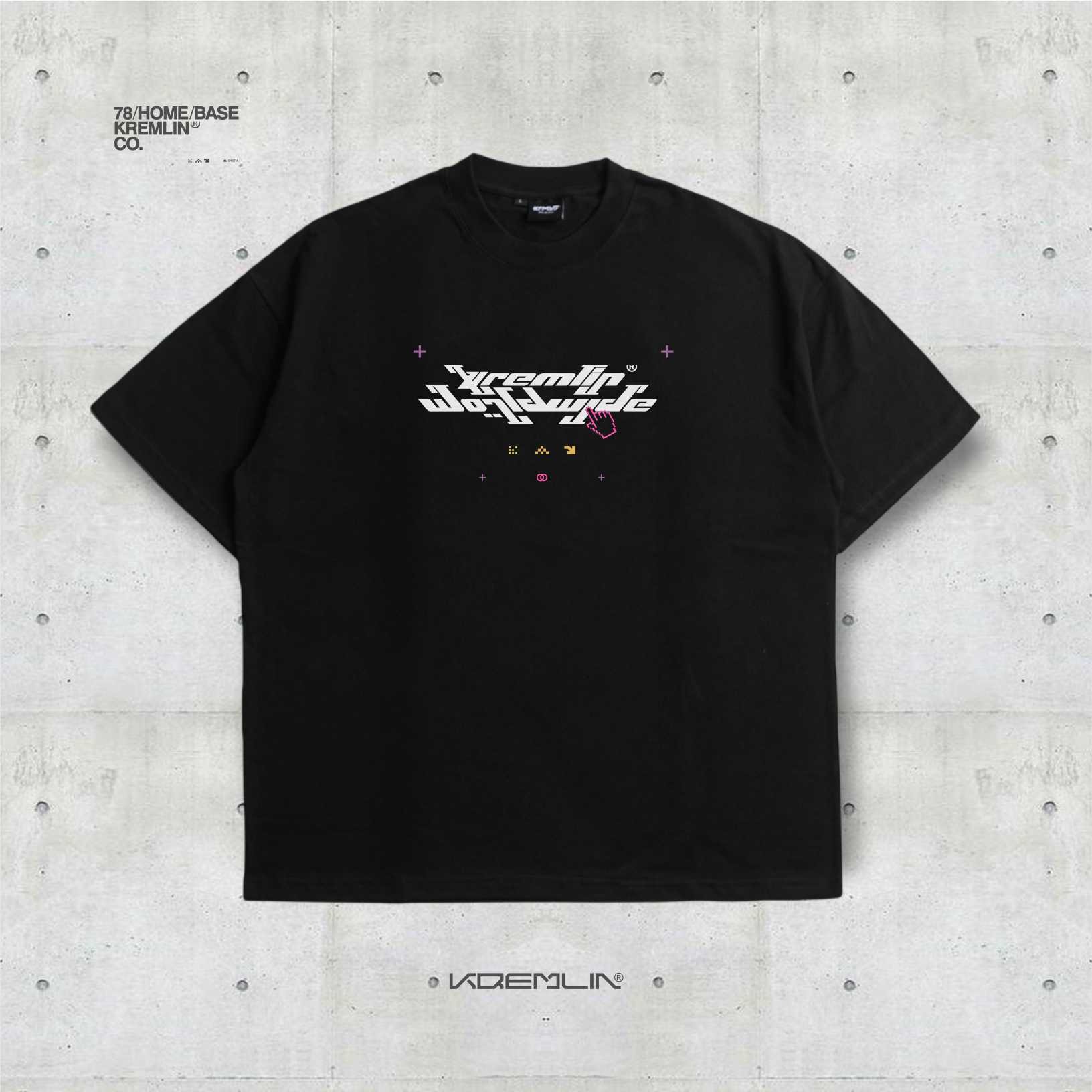 KREMLIN T-Shirt Oversized Relaxed Fit Black - Akiba