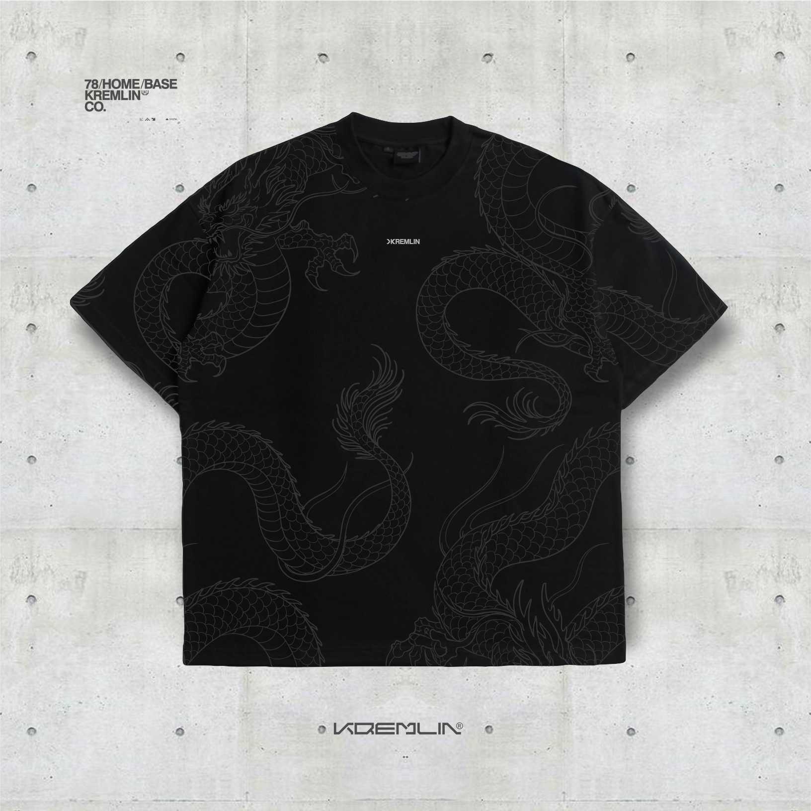 KREMLIN T-Shirt Oversized Relaxed Fit Black - Amon
