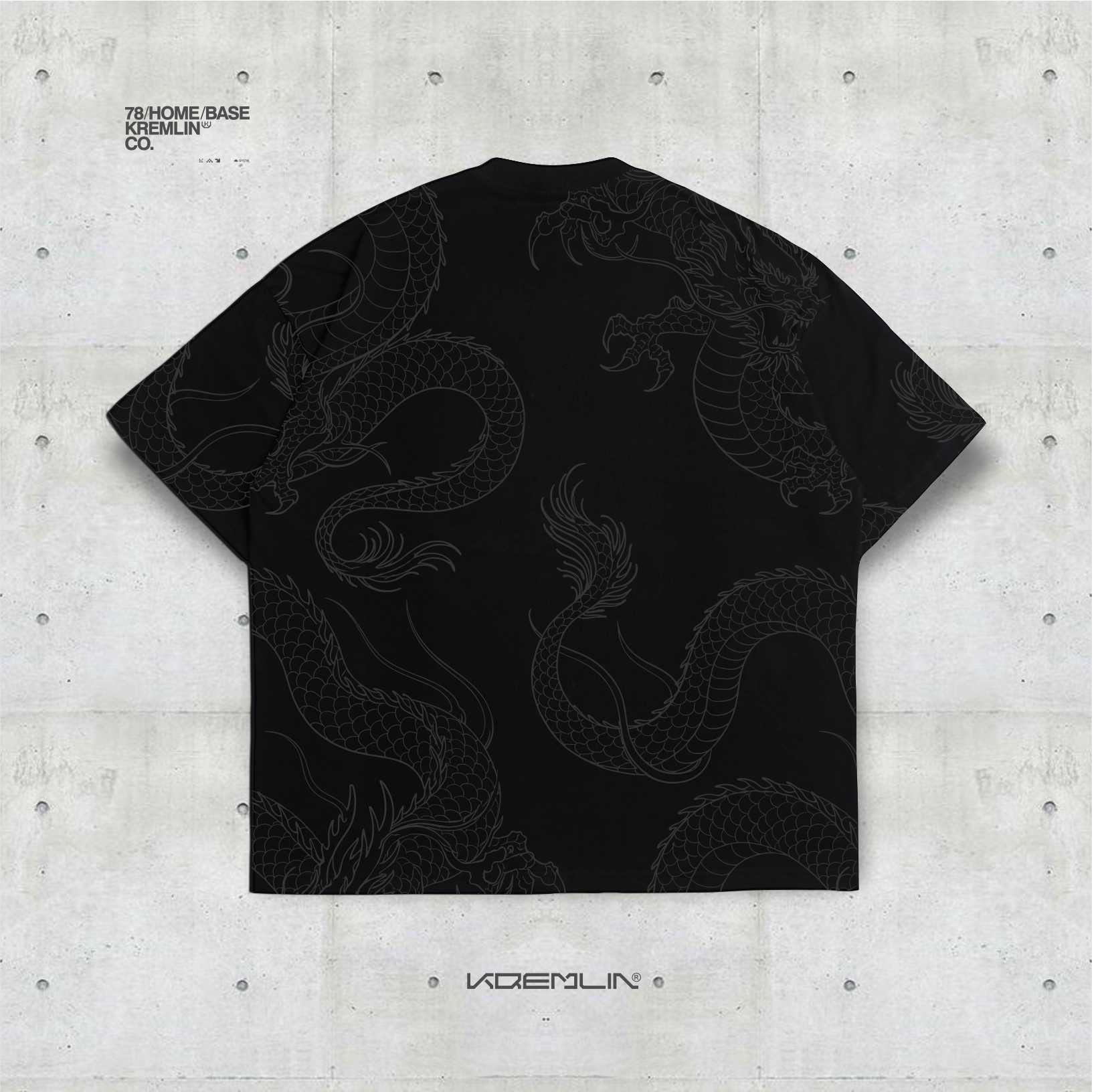 KREMLIN T-Shirt Oversized Relaxed Fit Black - Amon