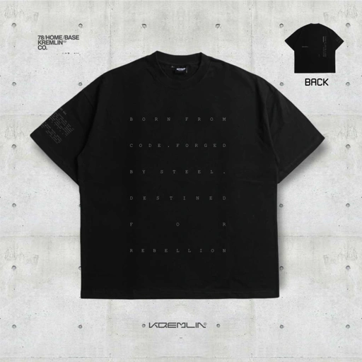 KREMLIN T-Shirt Oversized Relaxed Fit Black - Ascension