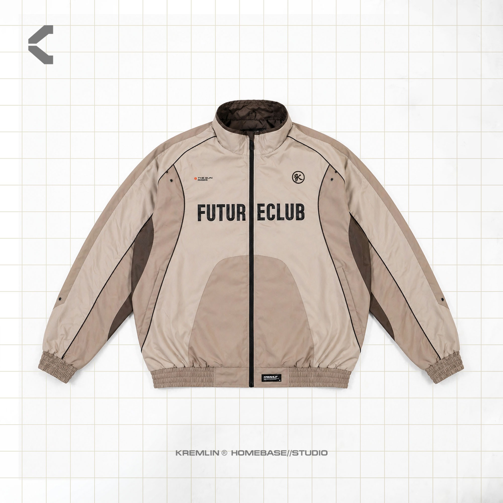 Kremlin Tracktop Suit Jacket Future - Cream - ATLAS