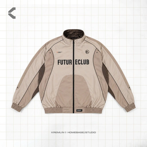 Kremlin Tracktop Suit Jacket Future - Cream - ATLAS