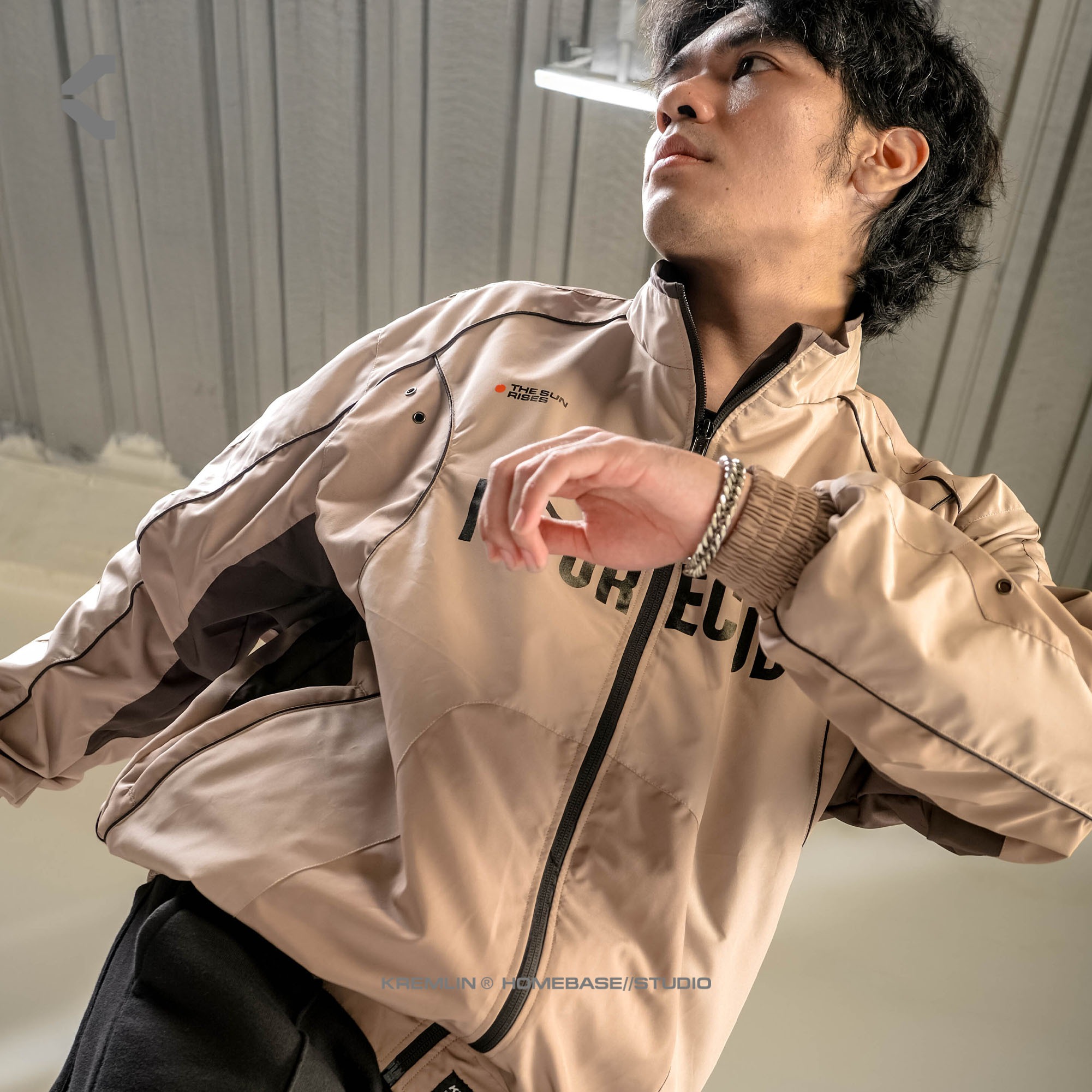 Kremlin Tracktop Suit Jacket Future - Cream - ATLAS