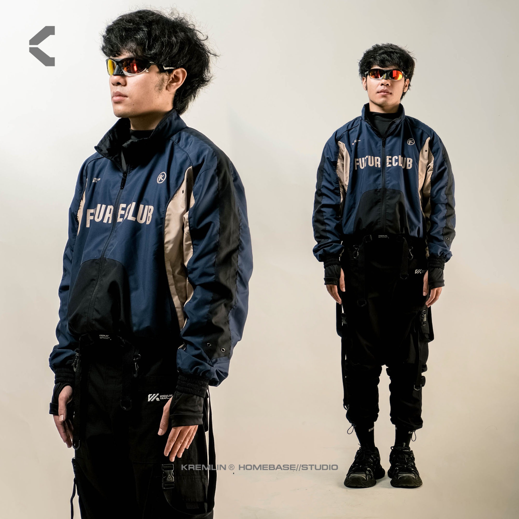 Kremlin Tracktop Suit Jacket Future - Navy - ATLAS