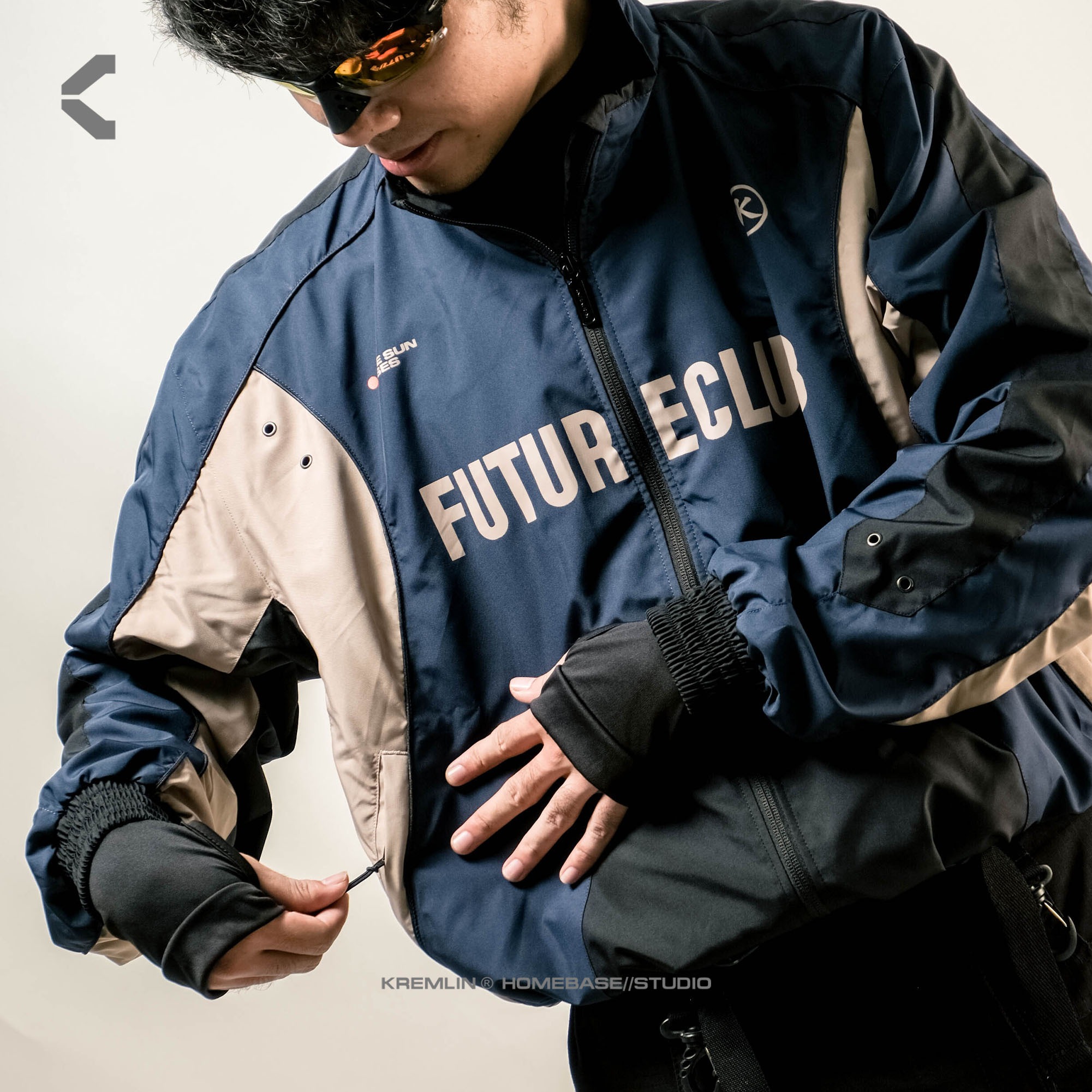 Kremlin Tracktop Suit Jacket Future - Navy - ATLAS