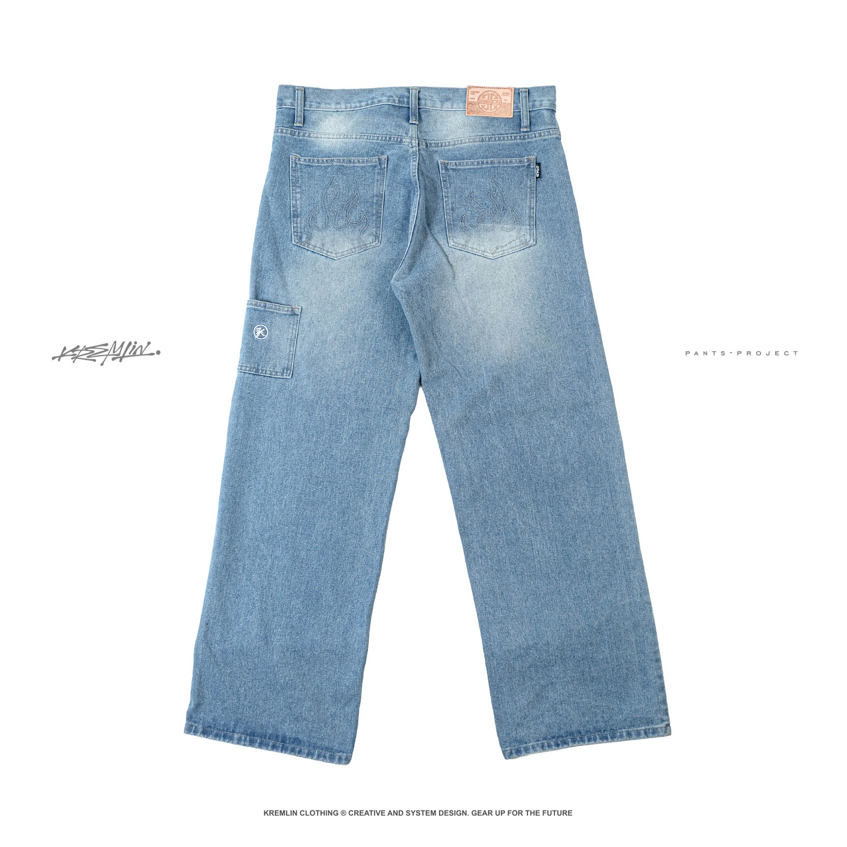 KREMLIN Celana Loose Jeans Denim Wash Sky Blue - BLAME