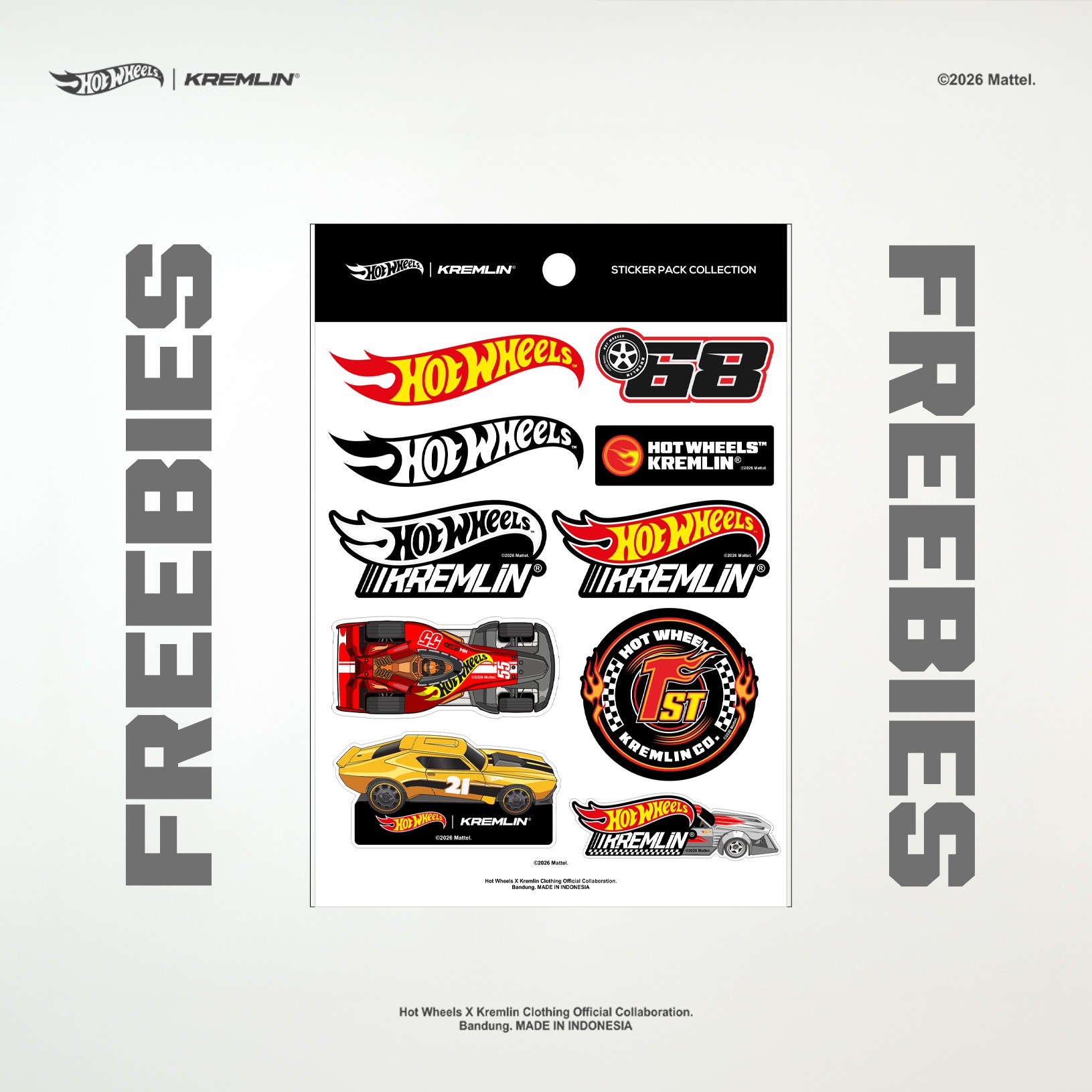 HOT WHEELS x KREMLIN Collaboration Regular T-shirt - BURNING
