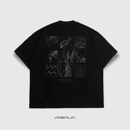 KREMLIN T-Shirt Boxy OVS Fit Black - Dance of Bone