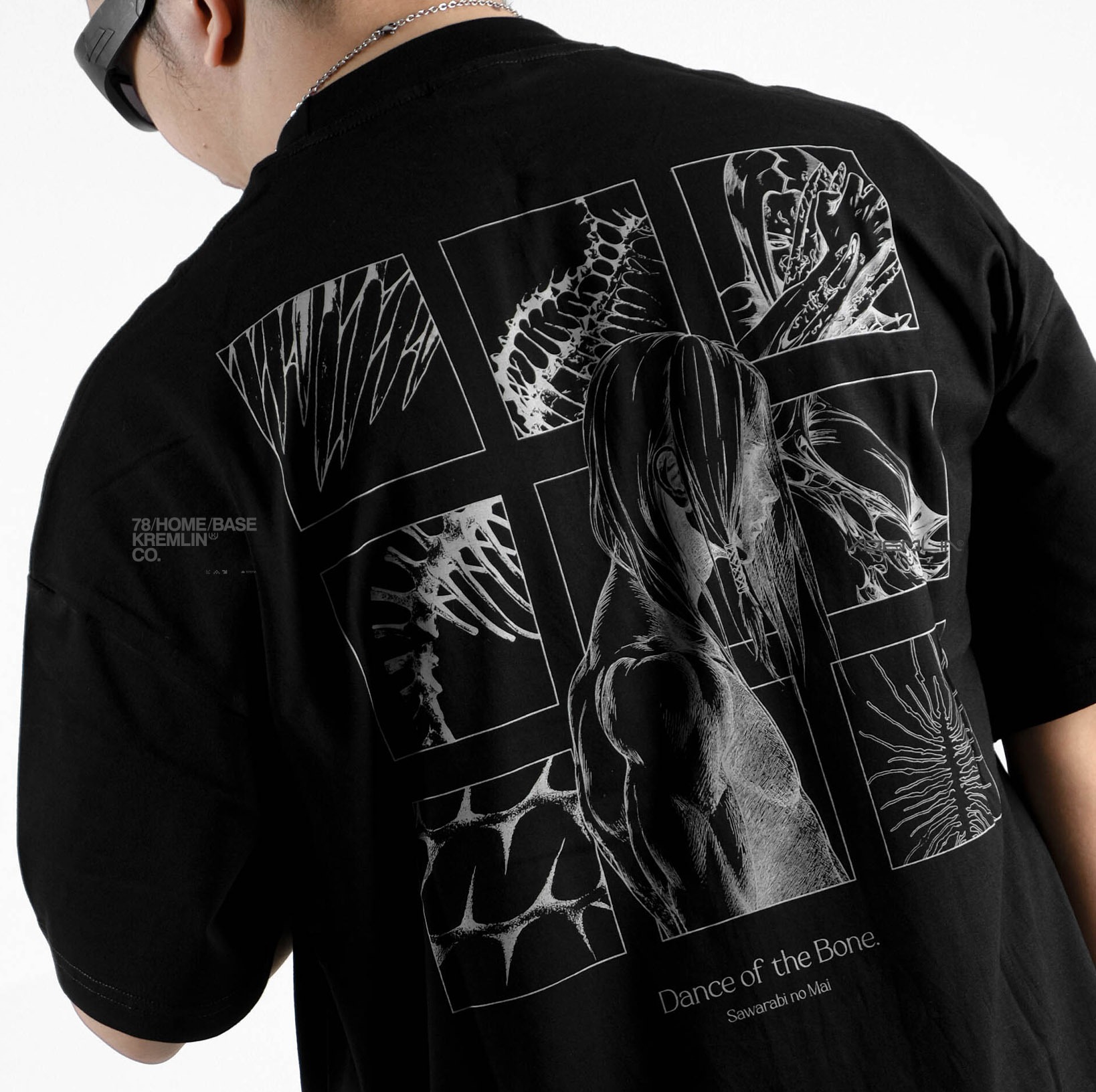 KREMLIN T-Shirt Boxy OVS Fit Black - Dance of Bone
