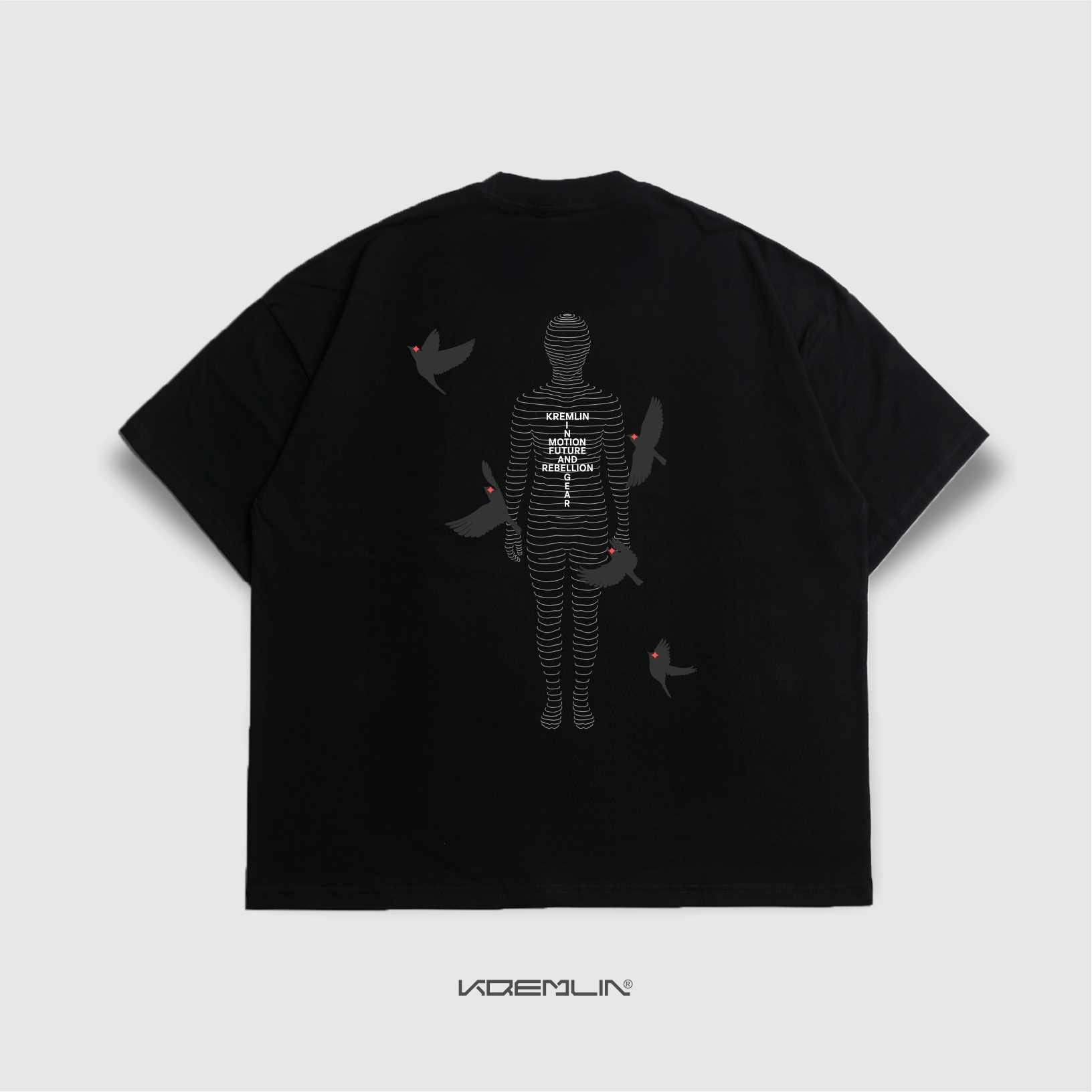 KREMLIN T-Shirt Boxy OVS Fit Black - Dementia