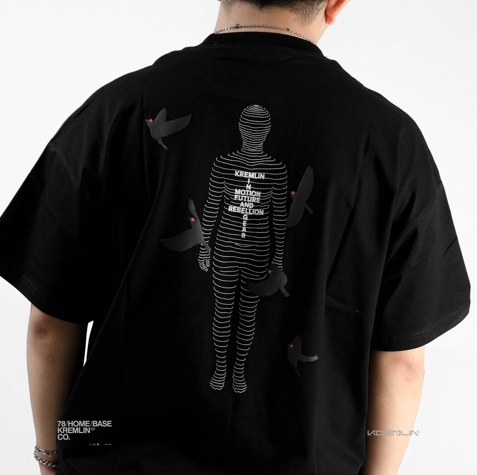 KREMLIN T-Shirt Boxy OVS Fit Black - Dementia