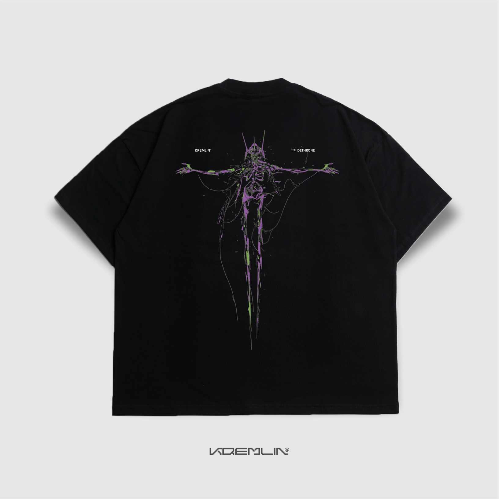 KREMLIN T-Shirt Boxy OVS Fit Black - Dethrone