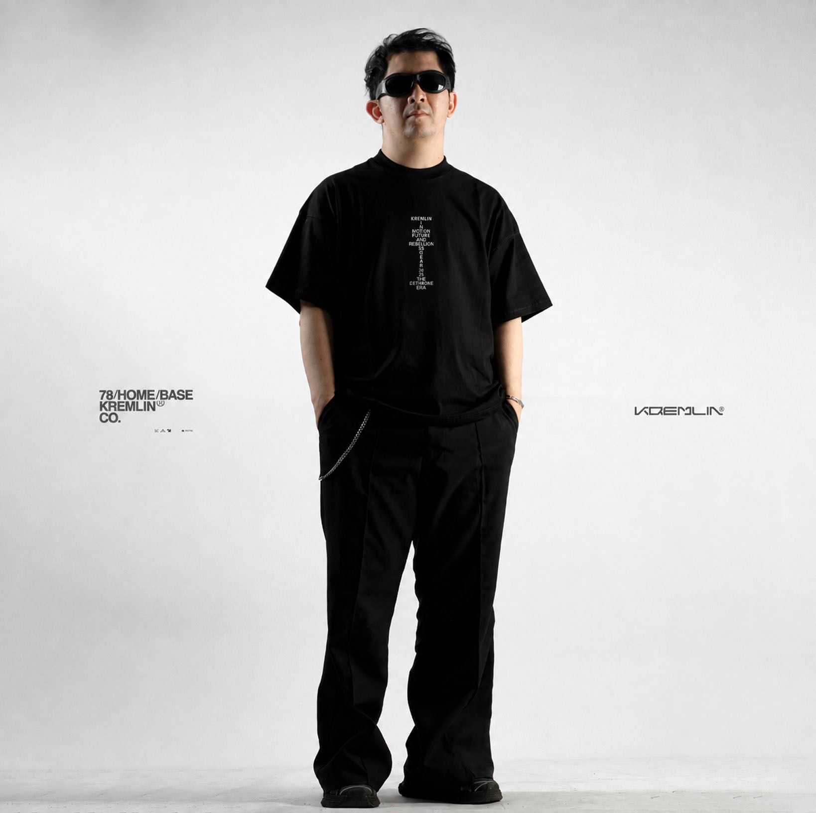 KREMLIN T-Shirt Boxy OVS Fit Black - Dethrone