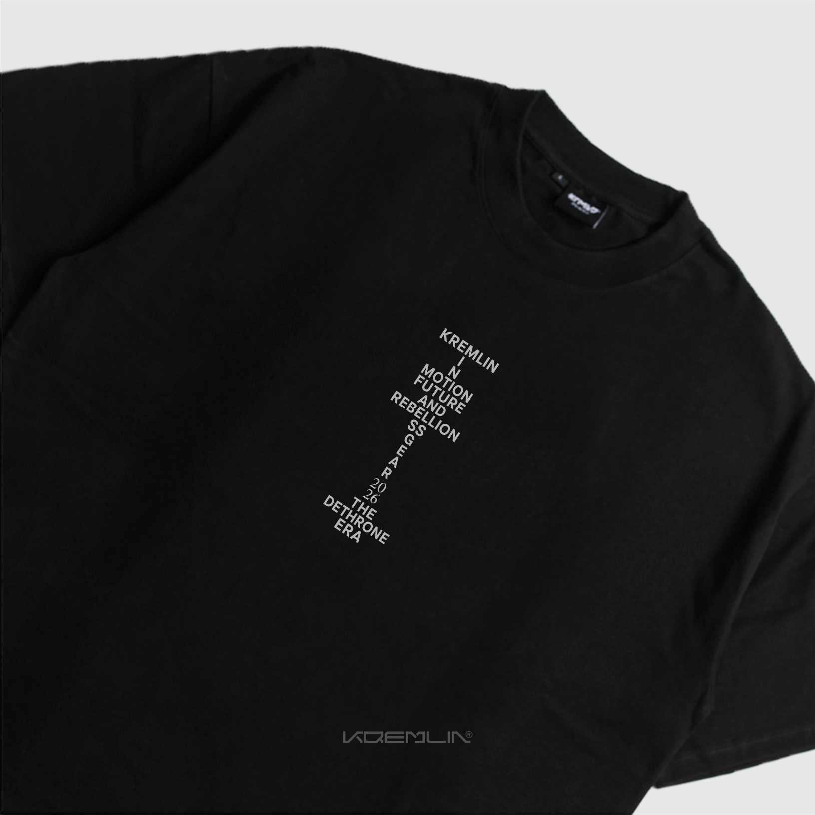 KREMLIN T-Shirt Boxy OVS Fit Black - Dethrone