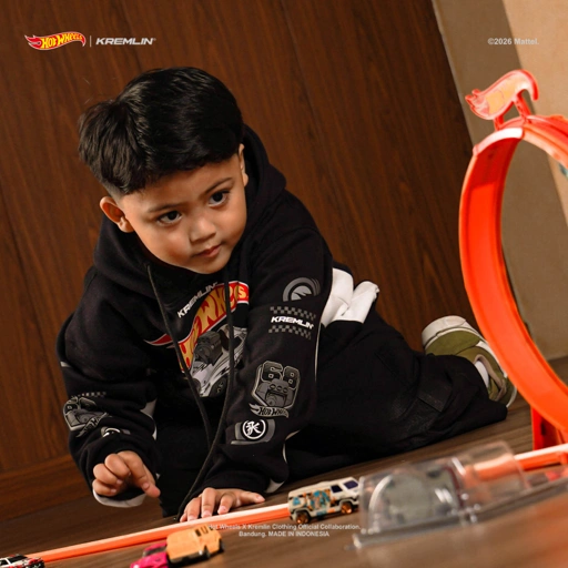 Image of HOT WHEELS x KREMLIN Collaboration KIDS Hoodie - DOMINION