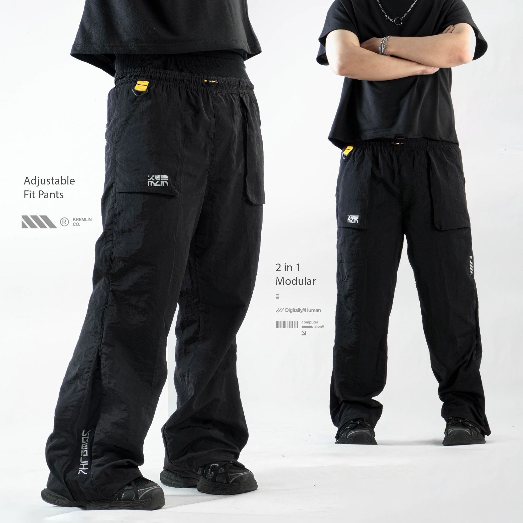 KREMLIN Long Pants Celana Nylon Cringkle - Modular Fit - EXO