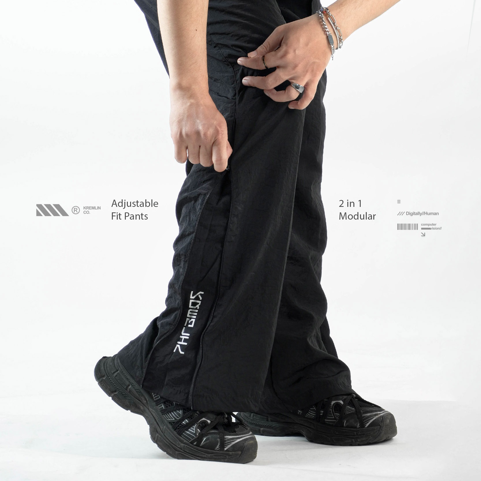 KREMLIN Long Pants Celana Nylon Cringkle - Modular Fit - EXO