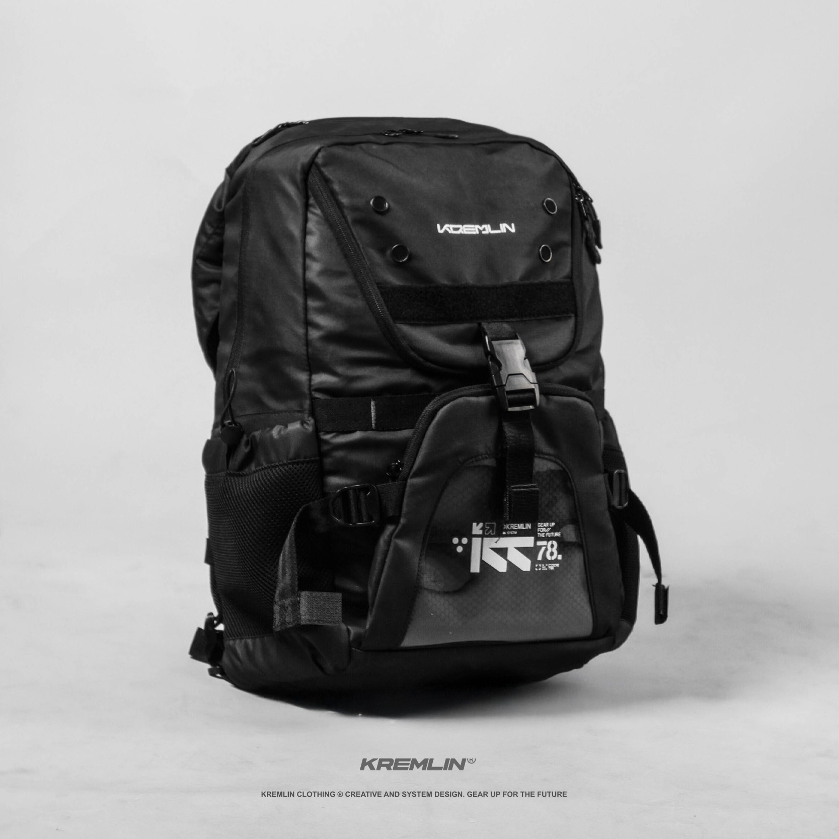 KREMLIN Backpack Hood Tas Ransel Black - External