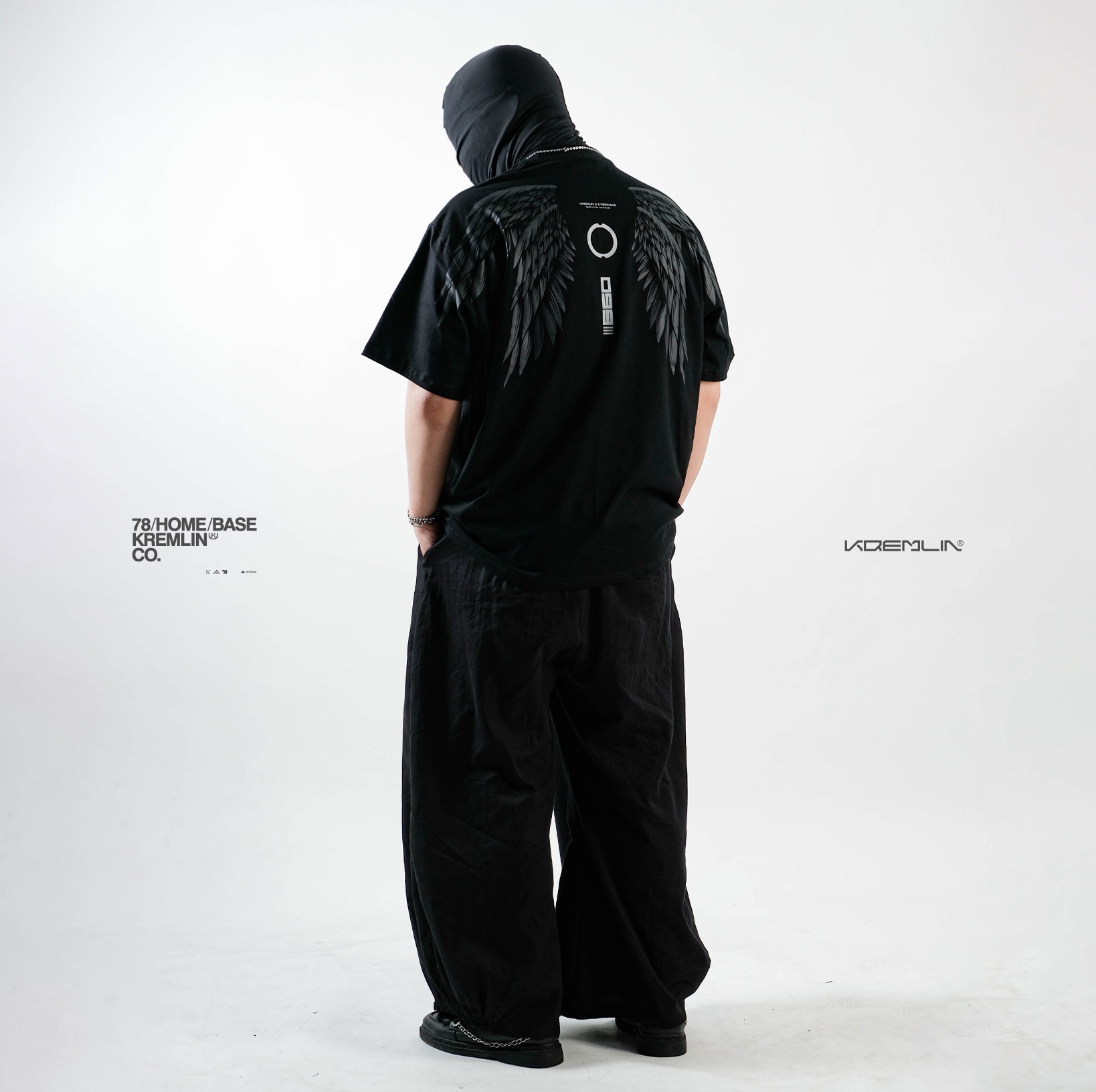 KREMLIN T-Shirt Oversized Relaxed Fit Black - Fallen