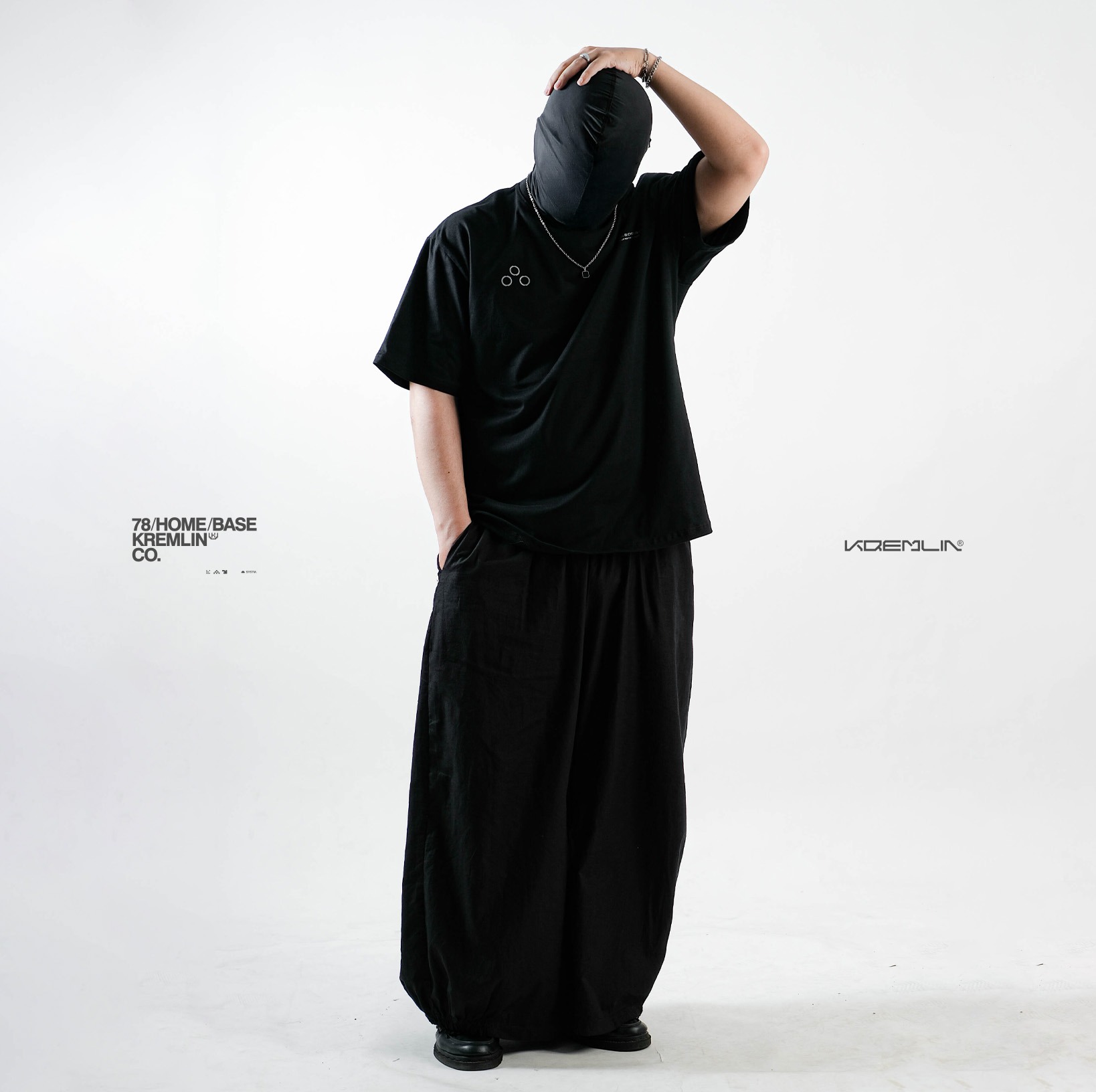 KREMLIN T-Shirt Oversized Relaxed Fit Black - Fallen