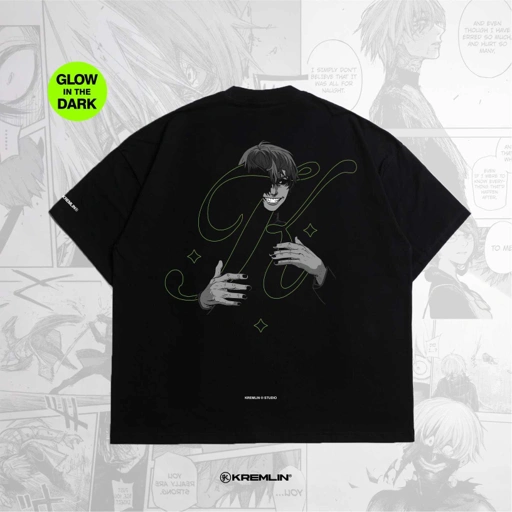 Image of KREMLIN T-Shirt BOXY OS Fit Black - Anime xpremiental - Fracture