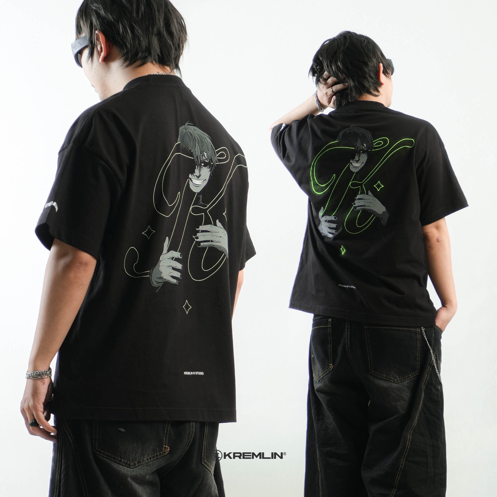 KREMLIN T-Shirt BOXY OS Fit Black - Anime xpremiental - Fracture