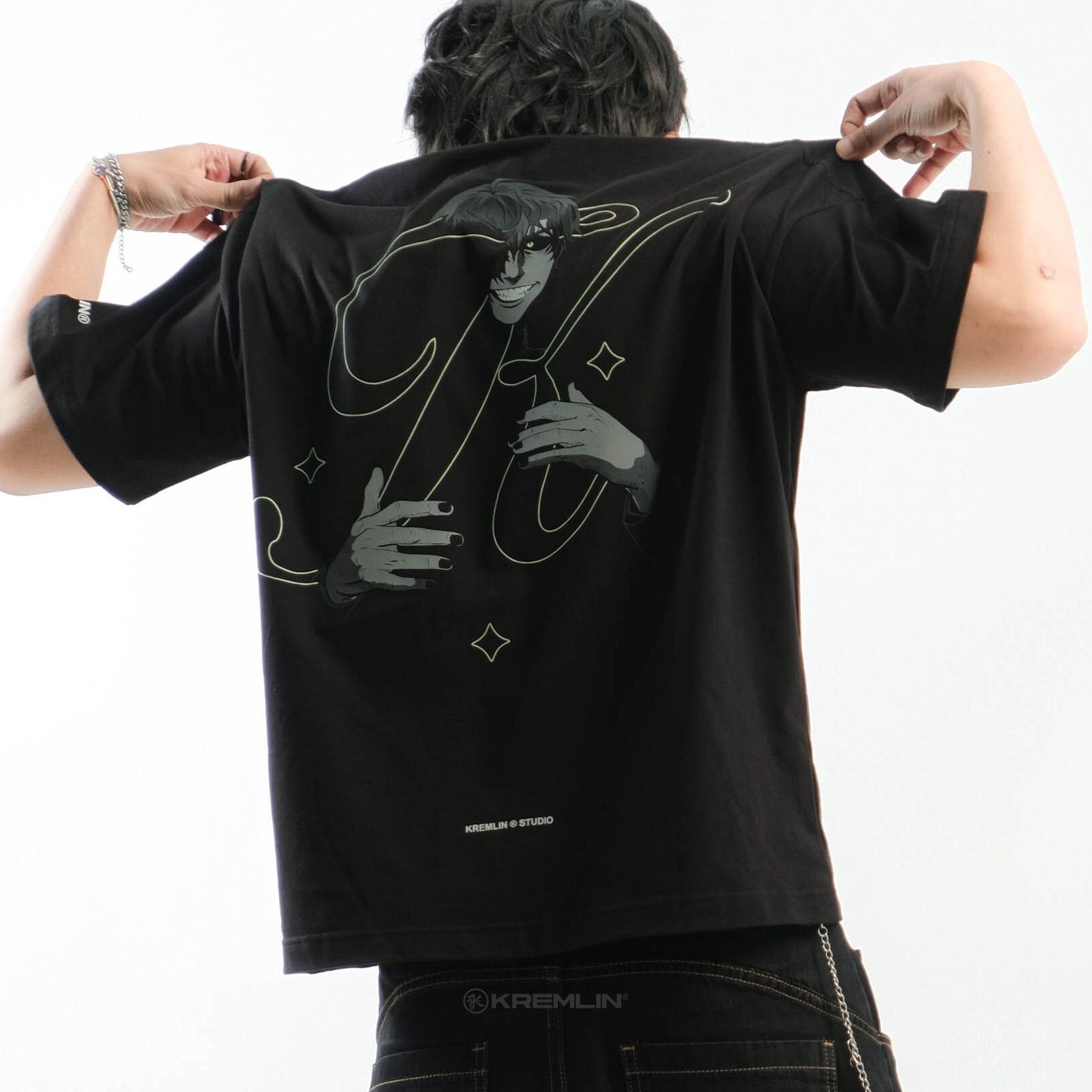 KREMLIN T-Shirt BOXY OS Fit Black - Anime xpremiental - Fracture