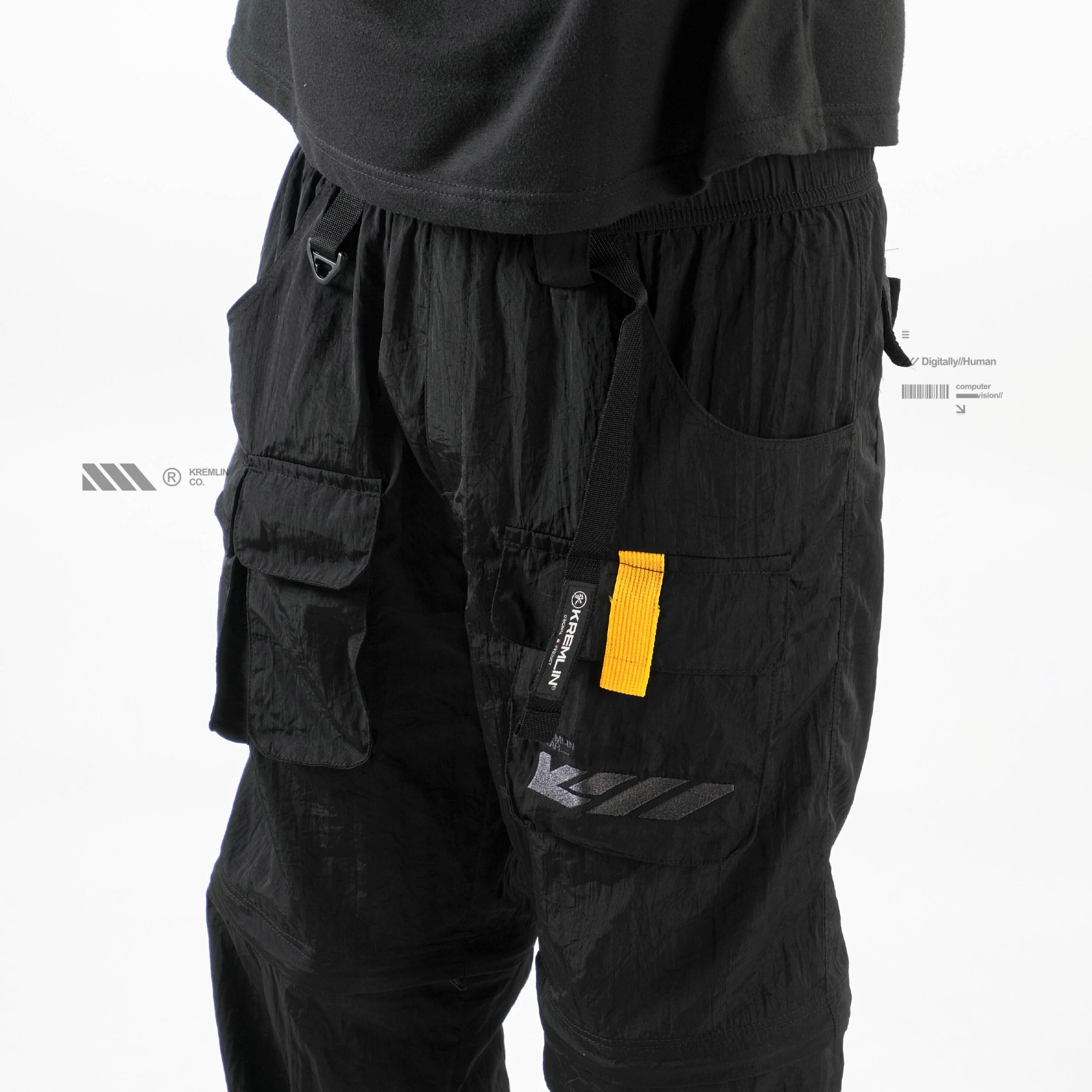 KREMLIN 2 in 1 Cargo Celana Nylon Cringkle - Modular Fit - GRANT