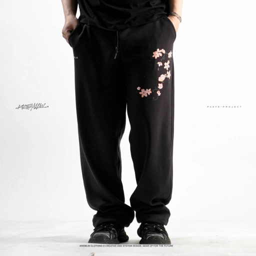 KREMLIN Celana Sweatpants Loose Pants Baggy - Sakura drop - Hanami