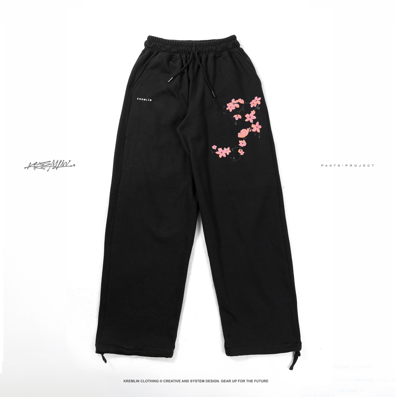 KREMLIN Celana Sweatpants Loose Pants Baggy - Sakura drop - Hanami