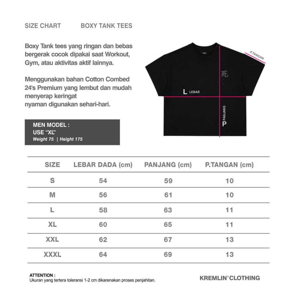Kremlin T-shirt Boxy Tank Kaos Muscle - HEXAGON