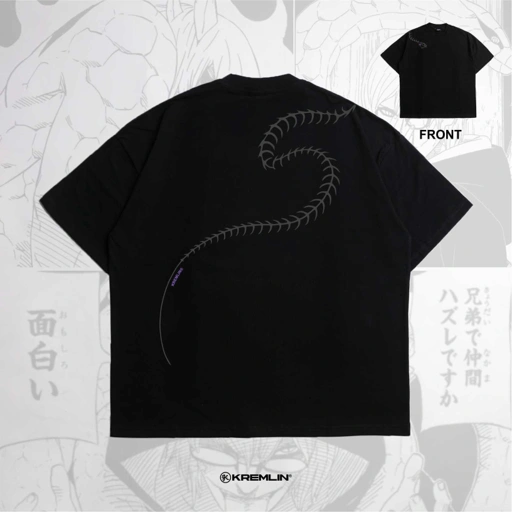 Image of KREMLIN T-Shirt Oversized Fit Black - Anime xpremiental - Kabuto