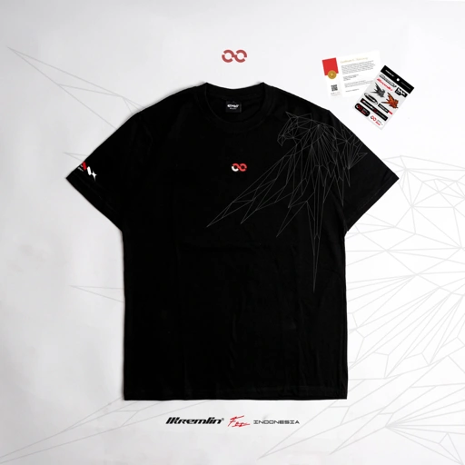 Image of KREMLIN T-shirt Limited series Infinity Freedom Black - GARUDA