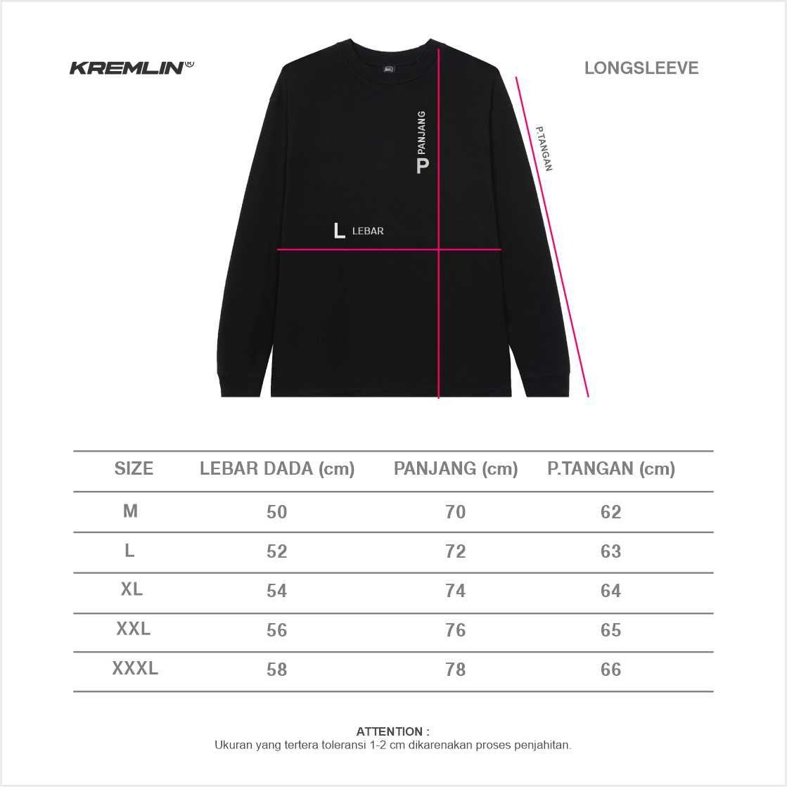 KREMLIN Longsleeve Tees Kaos Lengan Panjang - Vido